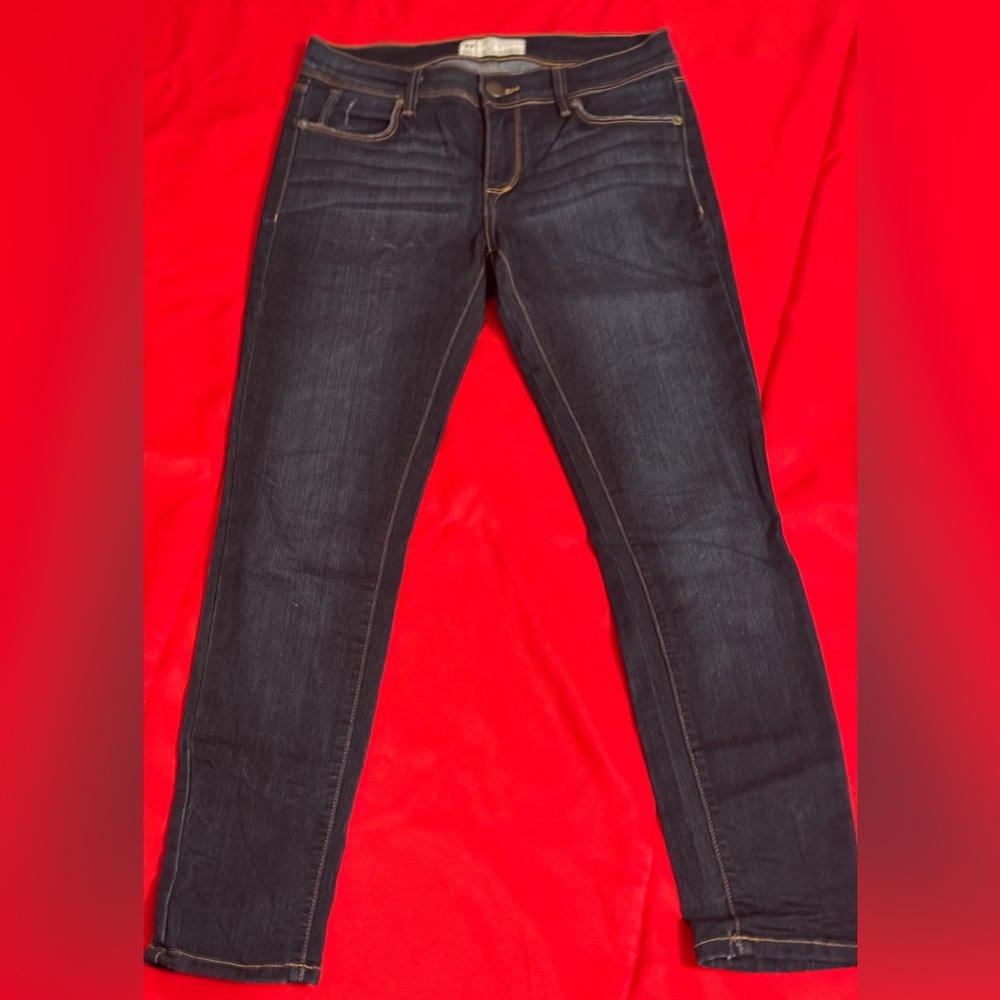 Free People Dark Blue Skinny Jeans